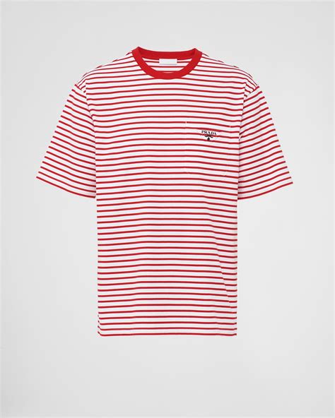 prada red stripe t shirt|prada tee shirt.